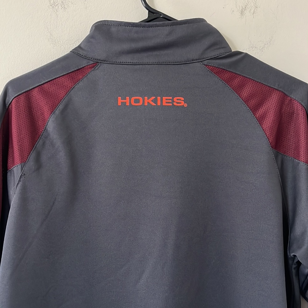 Colosseum Athletics Virginia Tech Grey Maroon Quarter Zip Size Medium - Picture 11 of 11